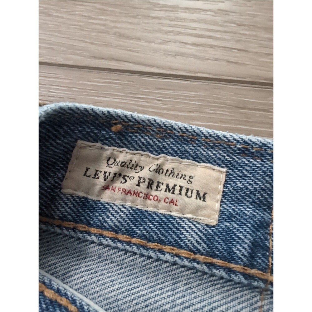 LEVI'S 501 BUTTON FLY JEANS  MEN'S SIZE 38x32(36x32 Actual )BLUE DENIM  EUC - Picture 6 of 15